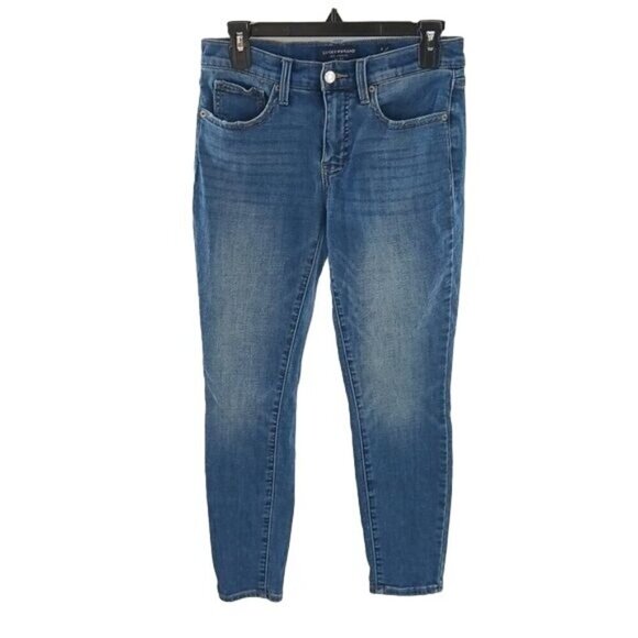 Lucky Brand Jeans Blue Denim Mid Rise Ava Ankle Skinny Stretch Womens Size 4 - Picture 1 of 7